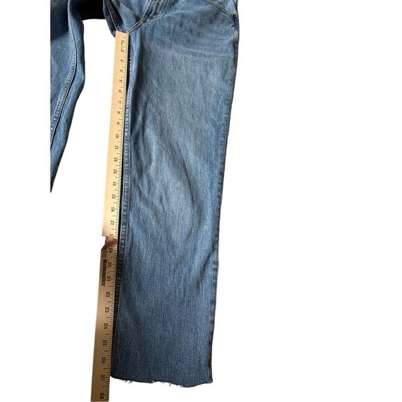 Abercrombie & Fitch The ‘90s Straight Ultra High Rise Blue jeans sz 28 - Picture 6 of 7